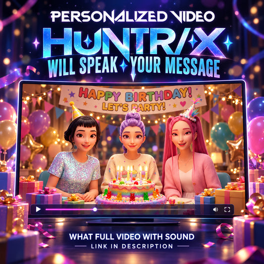 Personalized AI Birthday Video, Custom Character Message, Voice and Music
