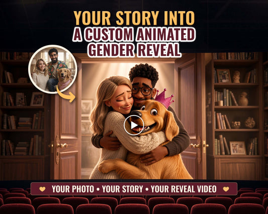 Personalized 3D Animated Gender Reveal Video